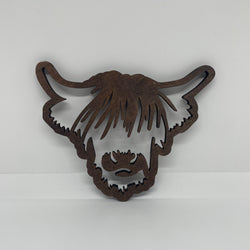 Highland Cow Wooden Coaster