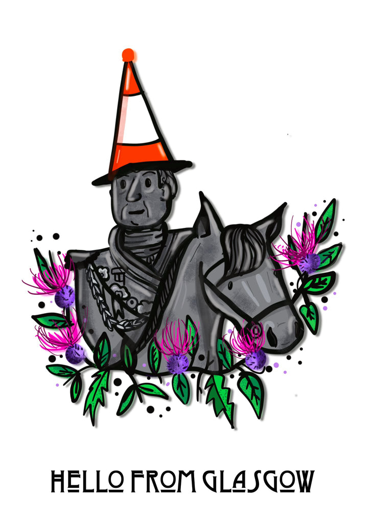 Hello From Glasgow Greetings Card The Bagpipe Shop