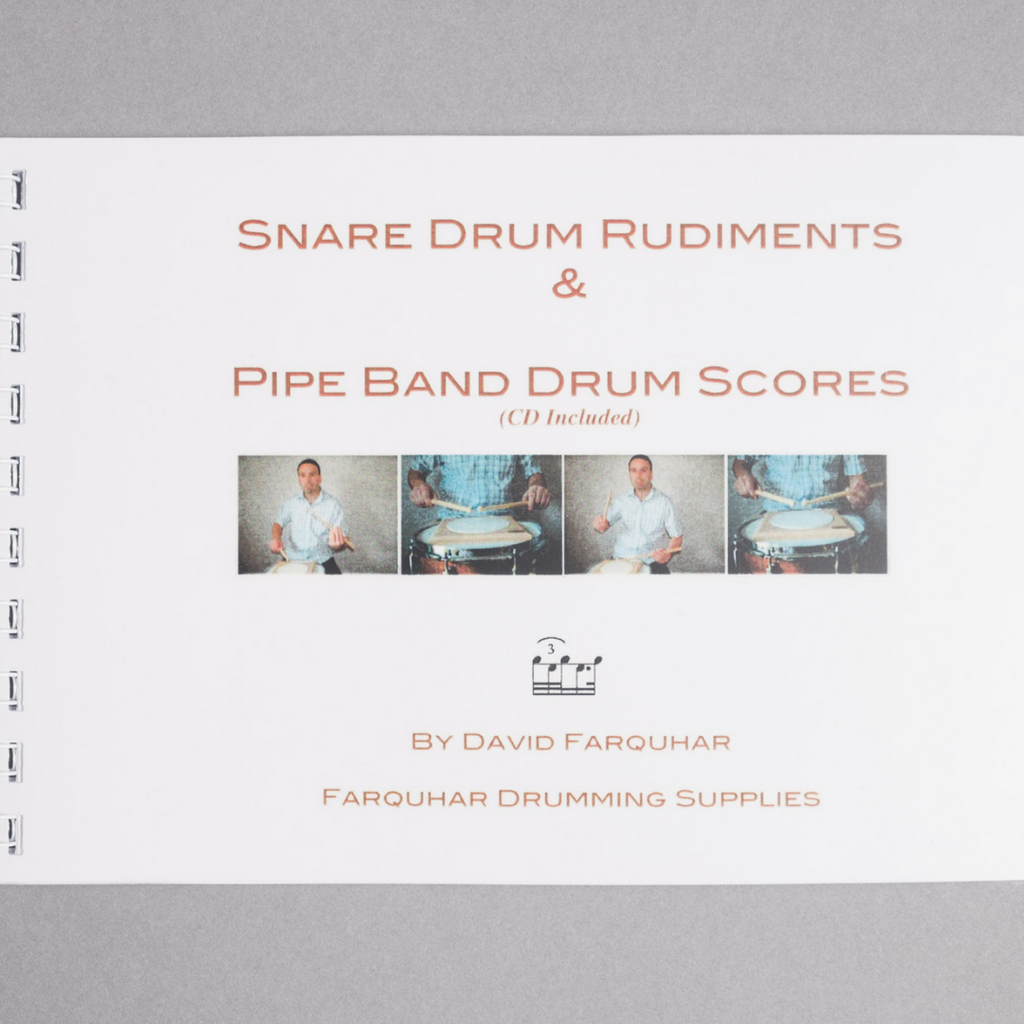Snare Drum Rudiments Book & CD The Bagpipe Shop