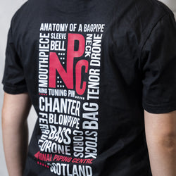 NPC Black Word Cluster T-Shirt