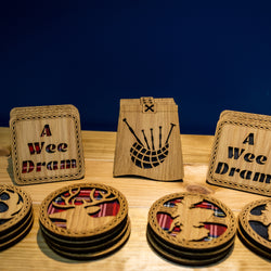 Scottish Wooden Coasters