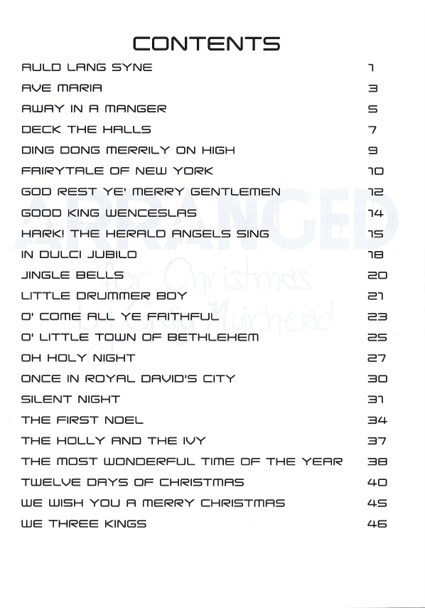 Arranged for Christmas: By Craig Muirhead