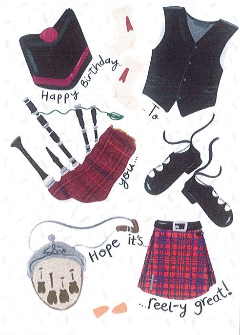 Highland Wear Birthday Card
