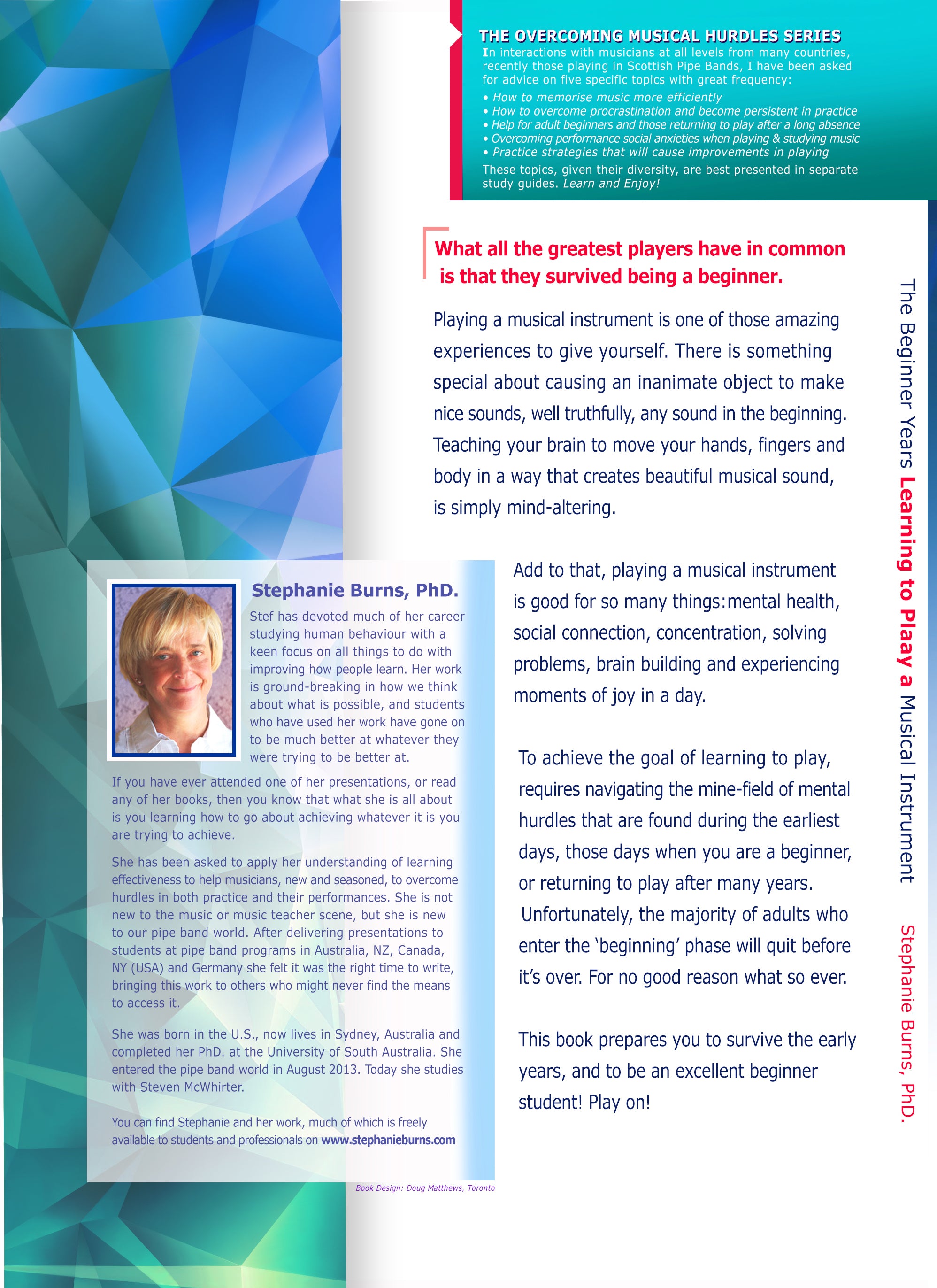 The Beginner Years - Learning to play a Musical Instrument