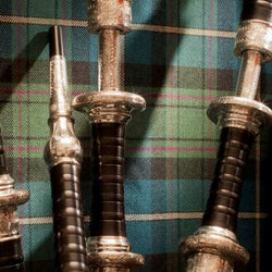 Duncan MacRae SL10 Hand Engraved Silver Bagpipes