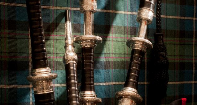 Duncan MacRae SL10 Hand Engraved Silver Bagpipes