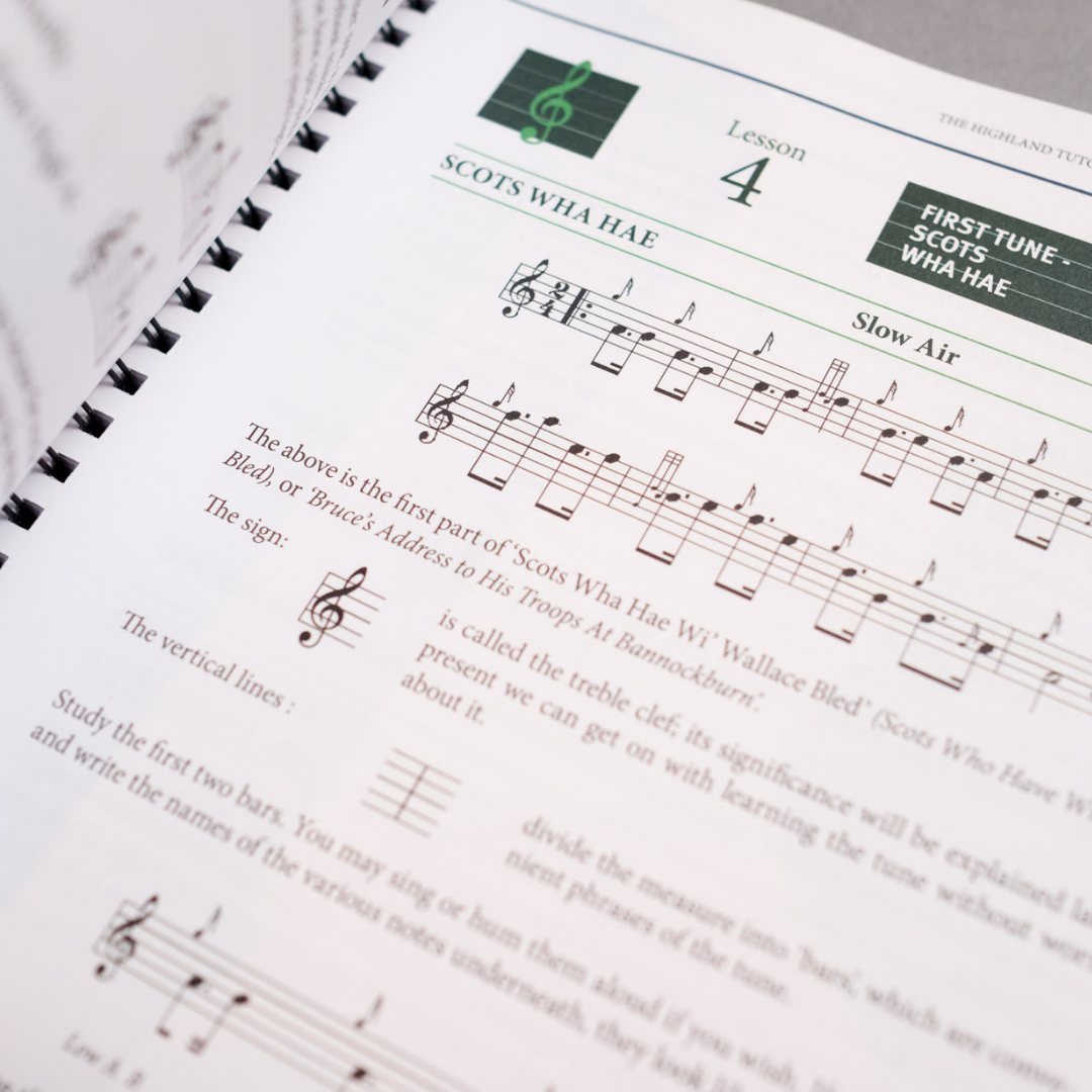 Highland Bagpipe Tutor Book 1 (Beginners)