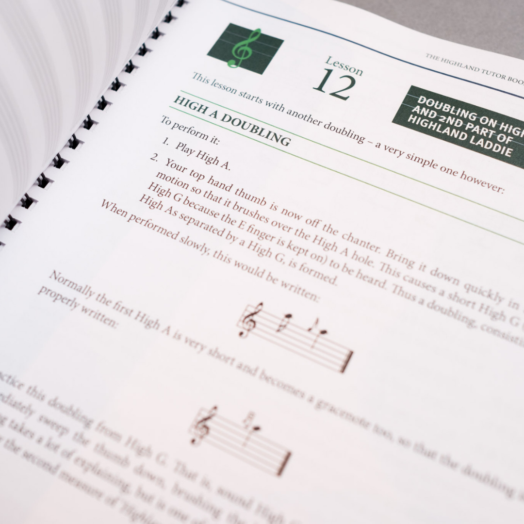 Highland Bagpipe Tutor Book 1 (Beginners)