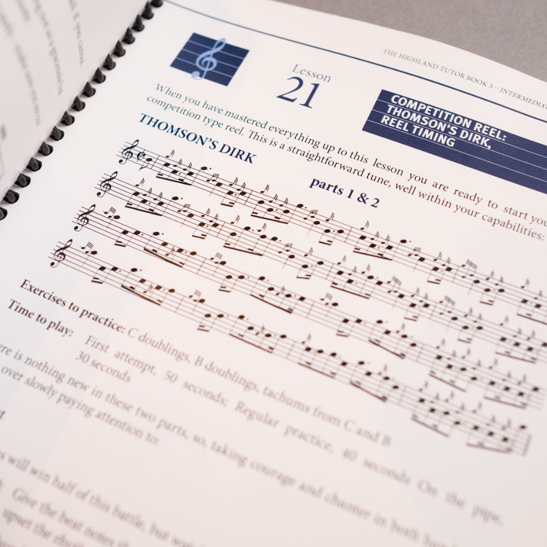 Highland Bagpipe Tutor Book 3 (Intermediate)