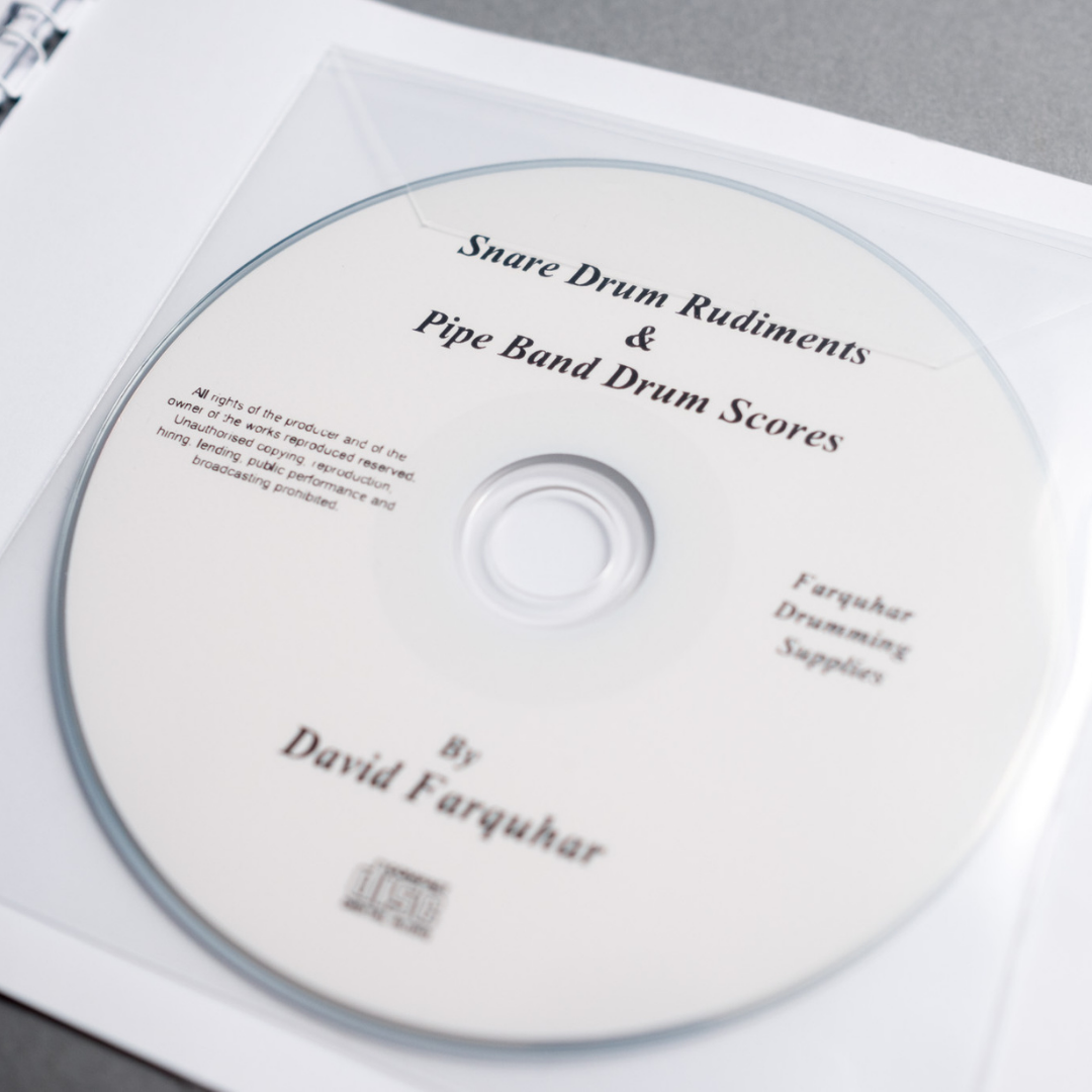 Snare Drum Rudiments Book & CD – The Bagpipe Shop